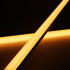 RGBWW LED-Lichtleiste "Edgy-Line" | diffus | 120° 24V DC | Fertigung nach Maß in Länge 23cm | 12x 5050 RGBWW LEDs | 3 Watt gesamt |