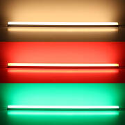 RGBWW LED-Lichtleiste "Edgy-Line" | diffus | 120° 24V DC | Fertigung nach Maß in Länge 23cm | 12x 5050 RGBWW LEDs | 3 Watt gesamt |