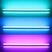 RGBWW LED-Lichtleiste "Edgy-Line" | diffus | 120° 24V DC | Fertigung nach Maß in Länge 23cm | 12x 5050 RGBWW LEDs | 3 Watt gesamt |