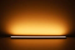 High-End LED-Leiste "Superwide" diffus | warmweiß 2700K | CRI 80+ 24VDC 120° | Fertigung nach Maß in Länge 25cm | 72x 2835 LEDs | 1073 Lumen | 7 Watt |