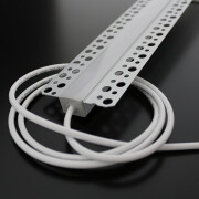 Einputz COB CCT LED-Leiste Plaster für Trockenbau – diffus dimmbar – 640 LEDs 16 W je Meter – einstellbare Farbtemperatur 2700 K-6500 K dualweiß – 24V DC 180° CRI 90+