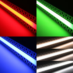 Einputz COB RGB CCT LED-Leiste Plaster für...