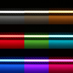 Einputz COB RGB CCT LED-Leiste Plaster für Trockenbau – diffus dimmbar farbwechselnd – 1258 Lumen – 18.6 W je Meter – 180° 24V DC CRI 95+