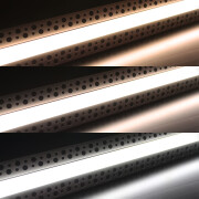 Einputz COB RGB CCT LED-Leiste Plaster für Trockenbau – diffus dimmbar farbwechselnd – 1258 Lumen – 18.6 W je Meter – 180° 24V DC CRI 95+