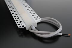 230V COB LED-Lichtleiste Plaster max zum Einputzen für Trockenbau – diffus dimmbar – mit Double-Line COB LED Streifen IP65 960 × 22,8 W warmweiß 2700 K 1857 lm CRI93