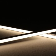 LED-Lichtleiste COB MICRO-LINE Alu dimmbar – Abdeckung weiß diffus – neutralweiß 4000 K – CRI92 24V DC 180° – 528x LED Chips 12,7 W – 1232 lm/m