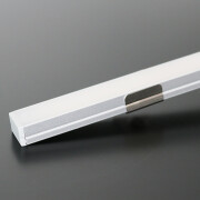 Lichtleiste COB LED MICRO-LINE Alu dimmbar – Abdeckung weiß diffus – warmweiß 2700 K – CRI92 24V DC 180° – 528x LED Chips 12,5 W – 1172 lm/m