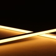 Lichtleiste COB LED MICRO-LINE Alu dimmbar – Abdeckung weiß diffus – warmweiß 2700 K – CRI92 24V DC 180° – 528x LED Chips 12,5 W – 1172 lm/m