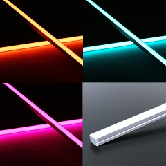 Alu COB RGB LED-Leiste MICRO-LINE dimmbar farbwechselnd...