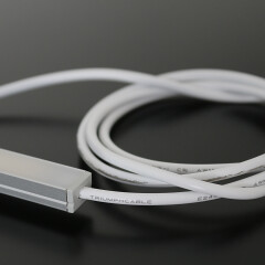 Alu COB RGB LED-Leiste MICRO-LINE dimmbar farbwechselnd – Abdeckung weiß diffus – 840 LEDs – 690 Lumen – 15.8 W je Meter – 180° 24V DC