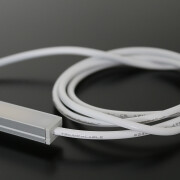 Alu COB RGB LED-Leiste MICRO-LINE dimmbar farbwechselnd – Abdeckung weiß diffus – 840 LEDs – 690 Lumen – 15.8 W je Meter – 180° 24V DC