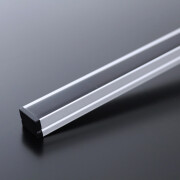 MICRO-LINE BLACK COB LED-Leiste Alu dimmbar – Abdeckung schwarz – 528x LED Chips – tageslichtweiß 6500 K – CRI93 24V DC 180° – 13 W – 1277 lm/m