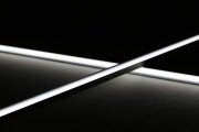 MICRO-LINE BLACK COB LED-Leiste Alu dimmbar – Abdeckung schwarz – 528x LED Chips – tageslichtweiß 6500 K – CRI93 24V DC 180° – 13 W – 1277 lm/m