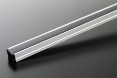 LED-Lichtleiste COB MICRO-LINE BLACK Alu dimmbar – Abdeckung schwarz – neutralweiß 4000 K – CRI92 24V DC 180° – 528x LED Chips 12,7 W – 1232 lm/m