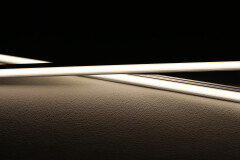 LED-Lichtleiste COB MICRO-LINE BLACK Alu dimmbar – Abdeckung schwarz – neutralweiß 4000 K – CRI92 24V DC 180° – 528x LED Chips 12,7 W – 1232 lm/m