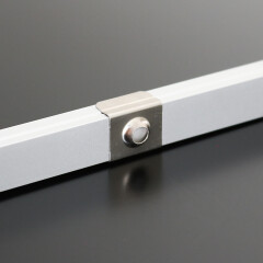 Lichtleiste COB LED MICRO-LINE BLACK Alu dimmbar – Abdeckung schwarz – warmweiß 2700 K – CRI92 24V DC 180° – 528x LED Chips 12,5 W – 1172 lm/m