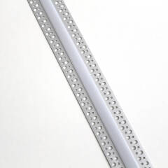 230V COB LED-Lichtleiste "Plaster max" zum Einputzen für Trockenbau | diffus dimmbar | mit Double-Line COB LED Streifen IP65 tageslichtweiß 6500K CRI96 | Maßanfertigung in Länge 23 cm | 192x COB LEDs | 413 Lumen | 4,54 Watt |