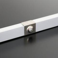 Lichtleiste COB LED "MICRO-LINE" Alu dimmbar | Abdeckung weiß diffus | warmweiß 2700K | CRI92 24VDC 180° | Maßanfertigung in Länge 20 cm | 95x COB LEDs | 211 Lumen | 2,25 Watt |