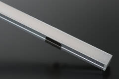 Lichtleiste COB LED "MICRO-LINE" Alu dimmbar | Abdeckung weiß diffus | warmweiß 2700K | CRI92 24VDC 180° | Maßanfertigung in Länge 20 cm | 95x COB LEDs | 211 Lumen | 2,25 Watt |