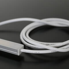 Lichtleiste COB LED "MICRO-LINE" Alu dimmbar | Abdeckung weiß diffus | warmweiß 2700K | CRI92 24VDC 180° | Maßanfertigung in Länge 20 cm | 95x COB LEDs | 211 Lumen | 2,25 Watt |