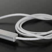 Lichtleiste COB LED "MICRO-LINE" Alu dimmbar | Abdeckung weiß diffus | warmweiß 2700K | CRI92 24VDC 180° | Maßanfertigung in Länge 20 cm | 95x COB LEDs | 211 Lumen | 2,25 Watt |