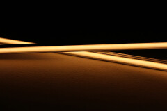 Lichtleiste COB LED "MICRO-LINE BLACK" Alu dimmbar | Abdeckung schwarz | warmweiß 2700K | CRI92 24VDC 180° | Maßanfertigung in Länge 54 cm | 275x COB LEDs | 610 Lumen | 6,51 Watt |