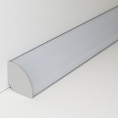 LED Eckleuchte CORNER MAX diffus mit 230V Twin-COB LED-Streifen – IP65 wasserdicht dimmbar – CRI93 180° warmweiß 2700 K – 960x LEDs 22,8 W 1857 lm /m