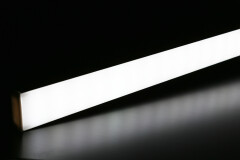 LED-Lichtleiste flach Slim-Line MAX diffus mit 230V Twin-COB LED-Streifen – IP65 wasserdicht dimmbar – CRI96 180° tageslichtweiß 6500 K – 960x LEDs 22,7 W 2065 lm /m