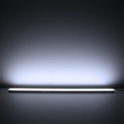 LED-Lichtleiste flach Slim-Line MAX diffus mit 230V Twin-COB LED-Streifen – IP65 wasserdicht dimmbar – CRI96 180° tageslichtweiß 6500 K – 960x LEDs 22,7 W 2065 lm /m