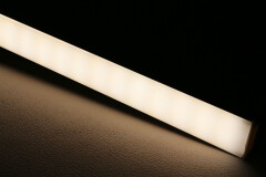 LED-Lichtleiste flach Slim-Line MAX diffus mit 230V Twin-COB LED-Streifen – IP65 wasserdicht dimmbar – CRI93 180° neutralweiß 4000 K – 960x LEDs 21,9 W 1943 lm /m