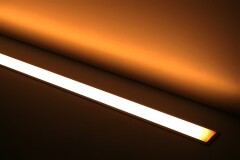 LED Einbauleuchte INSIDE MAX II diffus mit 230V Twin-COB LED-Streifen – IP65 – CRI93 180° warmweiß 2700 K – 960x LEDs 22,8 W 1857 lm /m