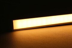 LED Einbauleuchte INSIDE MAX II diffus mit 230V Twin-COB LED-Streifen – IP65 – CRI93 180° warmweiß 2700 K – 960x LEDs 22,8 W 1857 lm /m