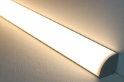 Double-Line COB LED Eckleuchte CORNER MAX diffus – neutralweiß 4000 K – CRI92 24V DC 180° – 600x LED Chips 24,6 W – 2115 lm/m