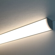 Double-Line COB LED Eckleuchte CORNER MAX diffus – neutralweiß 4000 K – CRI92 24V DC 180° – 600x LED Chips 24,6 W – 2115 lm/m
