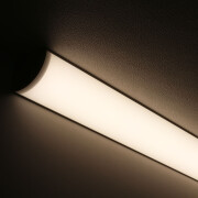 Double-Line COB LED Eckleuchte CORNER MAX diffus – neutralweiß 4000 K – CRI92 24V DC 180° – 600x LED Chips 24,6 W – 2115 lm/m