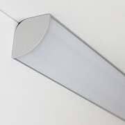 Double-Line COB LED Eckleuchte CORNER MAX diffus – neutralweiß 4000 K – CRI92 24V DC 180° – 600x LED Chips 24,6 W – 2115 lm/m