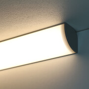 Double-Line COB LED Eckleuchte CORNER MAX diffus – neutralweiß 4000 K – CRI92 24V DC 180° – 600x LED Chips 24,6 W – 2115 lm/m