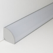 Double-Line COB LED Eckleuchte CORNER MAX diffus – neutralweiß 4000 K – CRI92 24V DC 180° – 600x LED Chips 24,6 W – 2115 lm/m