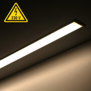 Double-Line COB LED Einbauleuchte INSIDE MAX II diffus – neutralweiß 4000 K – CRI92 24V DC 180° – 600x LED Chips 24,6 W – 2115 lm/m