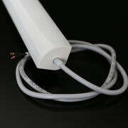 LED Eckleuchte "CORNER MAX" diffus mit 230V Twin-COB LED-Streifen | IP65 wasserdicht dimmbar | CRI93 180° warmweiß 2700K | Maßanfertigung in Länge 22 cm | 192x COB LEDs | 371 Lumen | 4,56 Watt