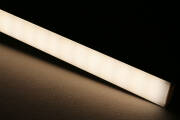 LED Lichtleiste flach "SLIM-LINE MAX" diffus mit 230V Twin-COB LED-Streifen | IP65 wasserdicht dimmbar | CRI93 180° neutralweiß 4000K | Maßanfertigung in Länge 22 cm | 192x COB LEDs | 389 Lumen | 4,39 Watt |
