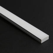 LED Lichtleiste flach "SLIM-LINE MAX" diffus mit 230V Twin-COB LED-Streifen | IP65 wasserdicht dimmbar | CRI93 180° warmweiß 2700K | Maßanfertigung in Länge 22 cm | 192x COB LEDs | 371 Lumen | 4,56 Watt