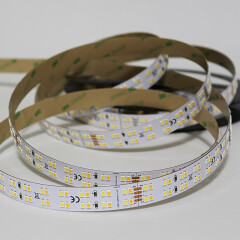 Twin Line CCT LED Streifen – 320 × 2835 LEDs – 2 × 14 W je Meter – Farbtemperatur einstellbar zwischen 2700 K-6700 K – CRI 90+ 24V DC 120°