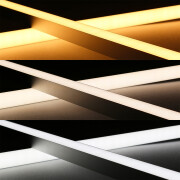 Twin Line CCT LED-Leiste Connect Pro – diffus – 320 × 2835 LEDs – 2 × 14 W je Meter – Farbtemperatur einstellbar zwischen 2700 K-6700 K – CRI 90+ 24V DC 120°