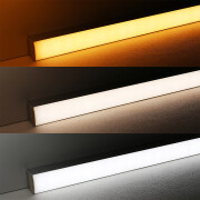 Twin Line CCT LED-Leiste Connect Pro – diffus – 320 × 2835 LEDs – 2 × 14 W je Meter – Farbtemperatur einstellbar zwischen 2700 K-6700 K – CRI 90+ 24V DC 120°