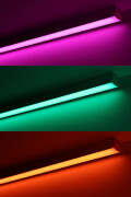 Triple Line RGBWW LED-Leiste Connect Pro – diffus – 70x mehrfarbige 5050 RGB LEDs & 140x warmweiße 2835 CRI90+ LEDs je Meter – 120° 24V DC