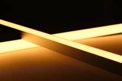 230V COB LED Leiste "Connect-Pro" diffus wasserfest | warmweiß 2700K CRI93 180° | Maßanfertigung in Länge 22cm | 96x COB LEDs | 217 Lumen | 2 Watt |