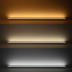 High CRI CCT LED-Leiste Connect-Line dimmbar diffus – 240 LEDs 2 × 17Watt je Meter – einstellbare Farbtemperatur 2700 K-6500 K – CRI 95+ 24V DC 120°