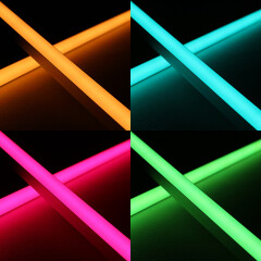 COB RGB+CCT LED-Leiste Connect-Line – diffus – RGB mehrfarbig, weiß und warmweiß einstellbar – 18.6 W – 1258 lm/m – 180° 24V DC CRI 95RA