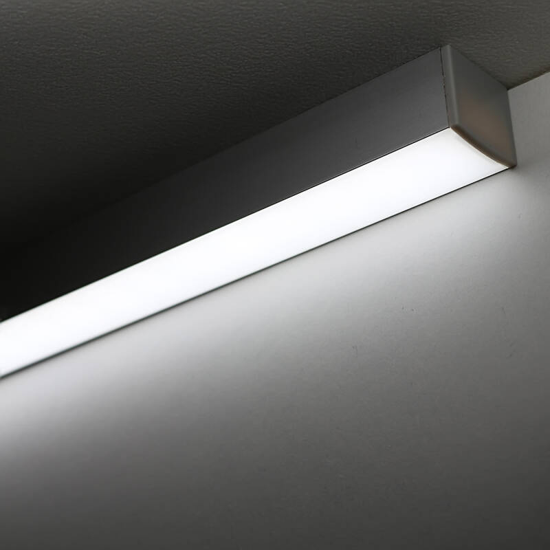 230V COB LED-Leiste Connect Pro – BAUSATZ SET – diffus dimmbar – mit Double-Line COB LED Streifen IP65 960x LEDs 22,7 W tageslichtweiß 6500 K 2066 lm CRI96